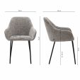 Kick dining chair Odin - Grey