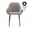 Kick dining chair Odin - Grey