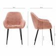 Kick dining chair Odin - Pink