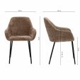 Kick dining chair Odin - Taupe