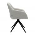 Kick swivel chair Ravi - White