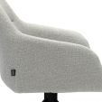 Kick swivel chair Ravi - White