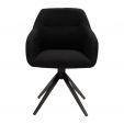 Kick swivel chair Ravi - Black