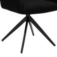 Kick swivel chair Ravi - Black