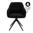 Kick swivel chair Ravi - Black