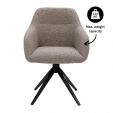 Kick swivel chair Ravi - Grey