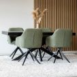 Kick swivel chair Ravi - Green