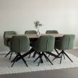 Kick swivel chair Ravi - Green