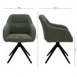 Kick swivel chair Ravi - Green