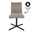 Kick swivel chair Sam Texture - Taupe