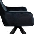 Kick swivel chair Tom - Black