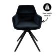 Kick swivel chair Tom - Black