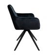 Kick swivel chair Tom - Black