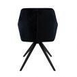 Kick swivel chair Tom - Black