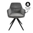 Kick swivel chair Tom - Grey