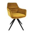 Kick swivel chair Tom - Gold