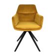 Kick swivel chair Tom - Gold