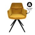 Kick swivel chair Tom - Gold