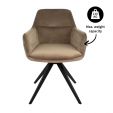 Kick swivel chair Tom - Taupe