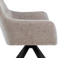 Kick swivel chair Tom Texture - Taupe