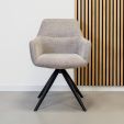 Kick swivel chair Tom Texture - Taupe