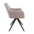 Kick swivel chair Tom Texture - Taupe