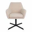 Kick swivel chair Viktor Boucle - Beige