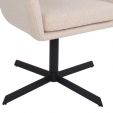 Kick swivel chair Viktor Boucle - Beige