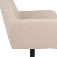 Kick swivel chair Viktor Boucle - Beige