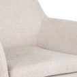 Kick swivel chair Viktor Texture - Champagne