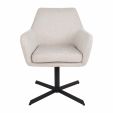 Kick swivel chair Viktor Texture - Champagne