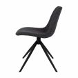 Kick swivel chair Yani - Black