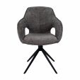 Kick swivel chair Zara - Dark Grey