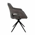 Kick swivel chair Zara - Dark Grey