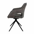 Kick swivel chair Zara - Dark Grey