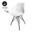 KICK LUUK Metal Bucket Chair - White