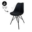 KICK LUUK Metal Bucket Chair - Black