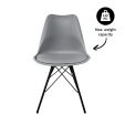 KICK LUUK Metal Bucket Chair - Grey