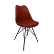 KICK LUUK Metal Bucket Chair - Red