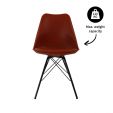 KICK LUUK Metal Bucket Chair - Red