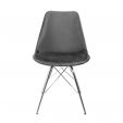 Kick Velvet Bucket Chair - Dark Grey