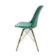 KICK Velvet Bucket Chair Mint Green - Gold Frame - Mint Green