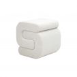 Kick Pouffe Puck - White