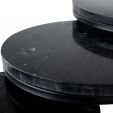 Kick coffee table set Marble  - set of 3 - Black