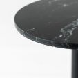 Kick Sidetable Marble Round High - Black