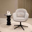 Kick swivel armchair Lux - Grey