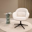 Kick swivel armchair Lux - Champagne