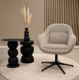 Kick swivel armchair Lux - Taupe