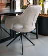 Kick swivel chair Zara - Dark Grey