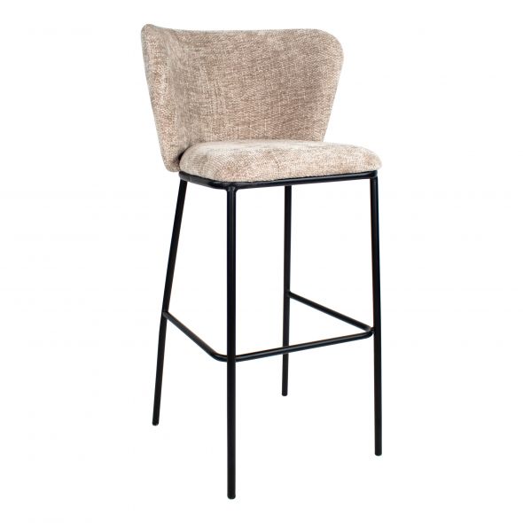 Kick bar stool Bo - Champagne